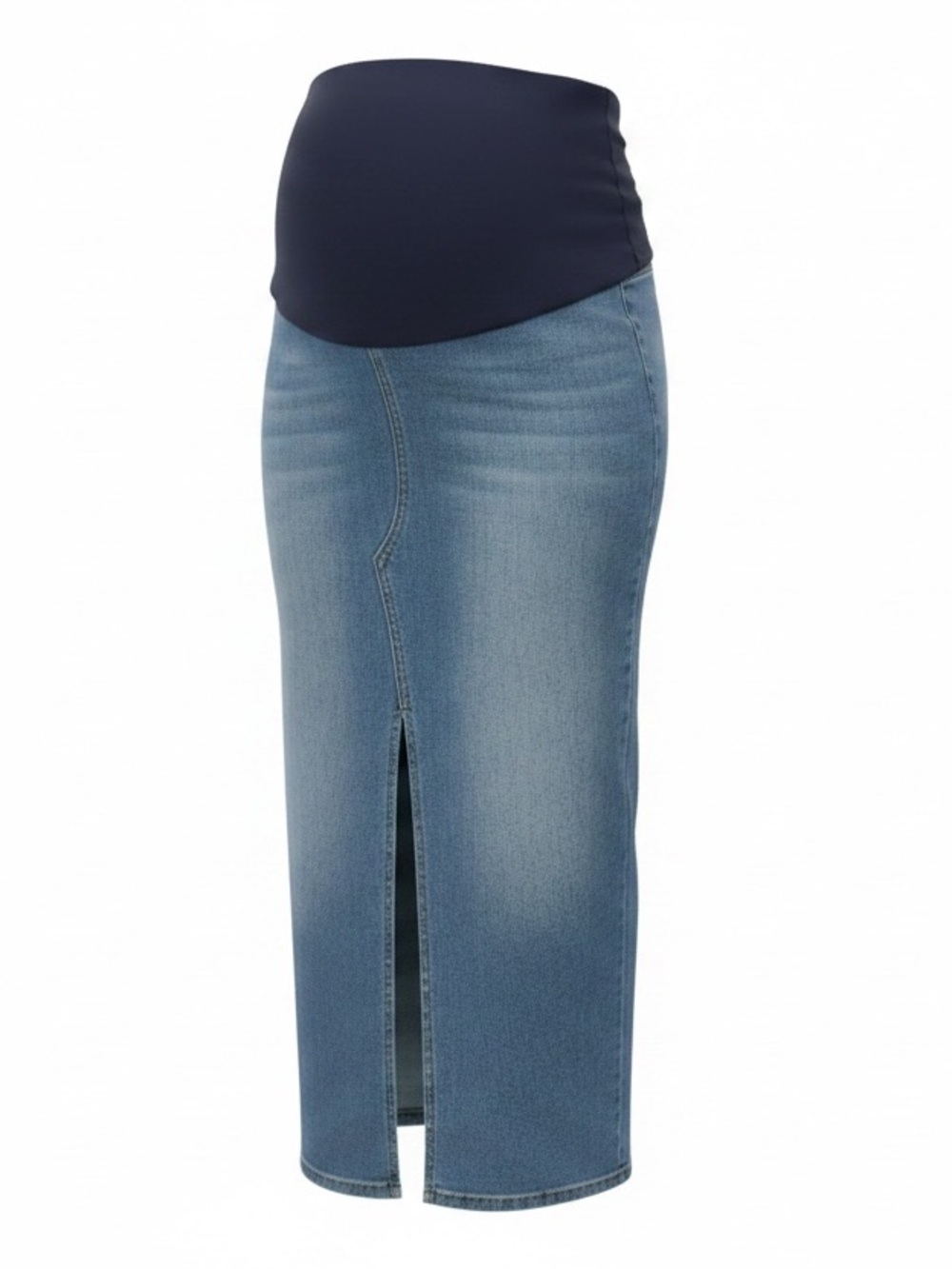 NWT Hudson Restructured Maternity Denim Long Maxi Skirt Waistband size 27